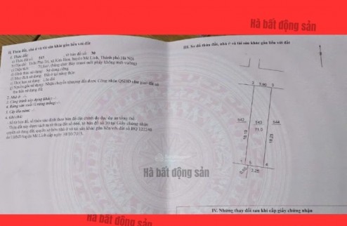 chỉ hơn 2 tỷ – sở hữu ngay lô đất đẹp phù trì – mê linh – hà nội ngay vành đai 4